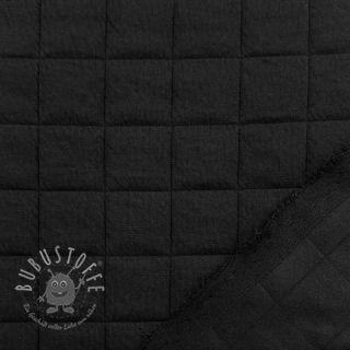 Steppstoffe Square jacquard black