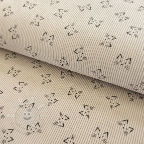 Cord STRETCH Cute animals design E