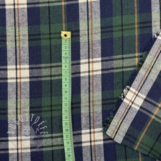 Brushed YARN DYED CHECKS green