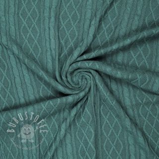 Strickstoff Jacquard CHAIN ocean green