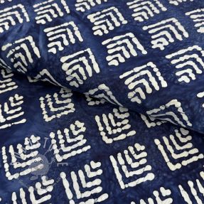 Baumwollstoff BATIK NEW INDIGO design C