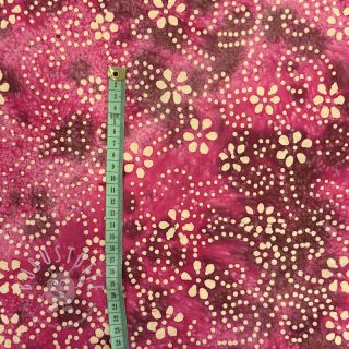 Baumwollstoff BATIK NEW design I cerise