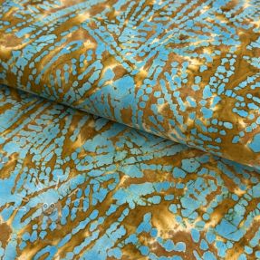 Baumwollstoff BATIK NEW design F gold