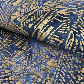 Baumwollstoff BATIK NEW design F navy