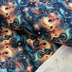 Sweatstoff Galaxy riders design A digital print