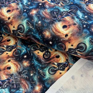 Sweatstoff Galaxy riders design A digital print