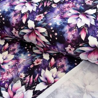 Sweatstoff Fantasy flowers design B digital print