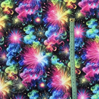 Sweatstoff Fire works design A digital print