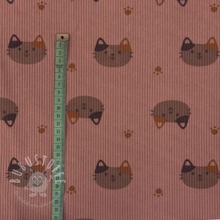 Cord STRETCH Cute animals design F