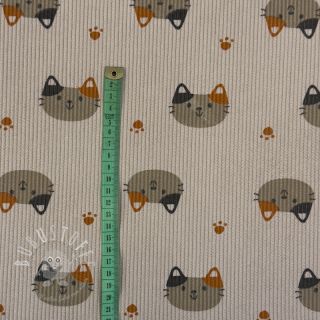 Cord STRETCH Cute animals design I