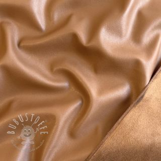 Kunstleder SUEDE cognac