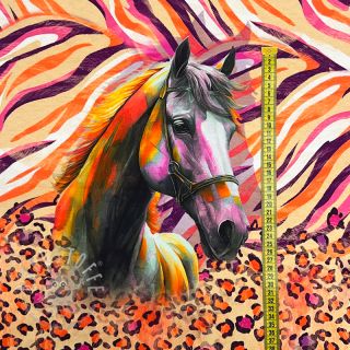 Jersey Fancy Horses PANEL digital print