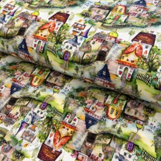 Jersey Little Village multi digital print