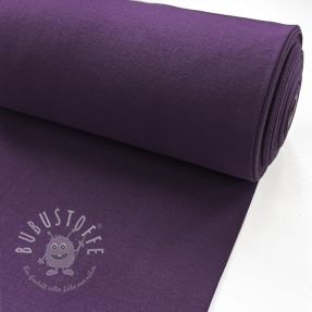 Baumwoll Bündchenstoff glatt PREMIUM violet