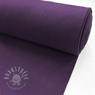 Baumwoll Bündchenstoff glatt PREMIUM violet