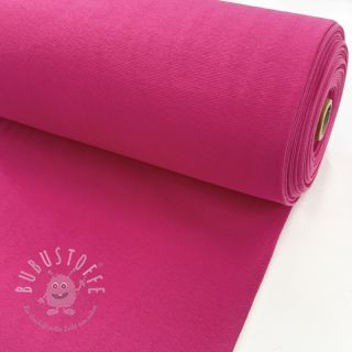 Baumwoll Bündchenstoff glatt PREMIUM fuchsia