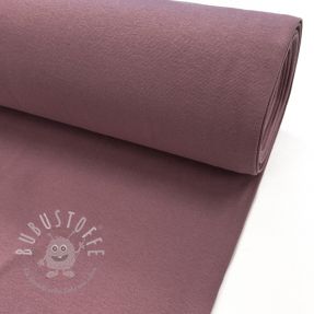 Baumwoll Bündchenstoff glatt PREMIUM wistful mauve