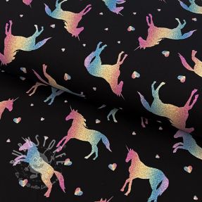 Jersey Unicorns parade black digital print