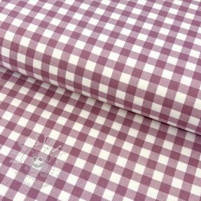 Baumwollstoff FLANNEL Check mauve