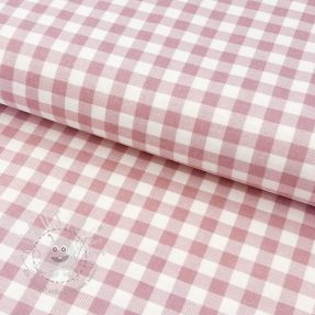 Baumwollstoff FLANNEL Check light pink