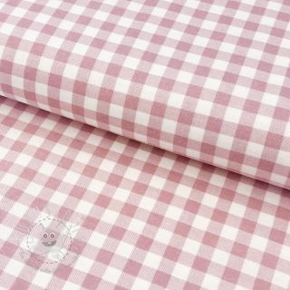 Baumwollstoff FLANNEL Check light pink