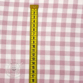 Baumwollstoff FLANNEL Check light pink