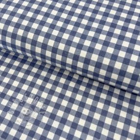 Baumwollstoff FLANNEL Check blue