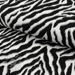 Dekostoff jacquard Tanzanie noir blanc