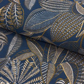 Dekostoff jacquard Legende bleu