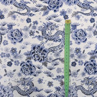 Dekostoff jacquard Draco blue