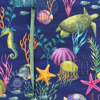 Dekostoff premium Underwater sea life digital print