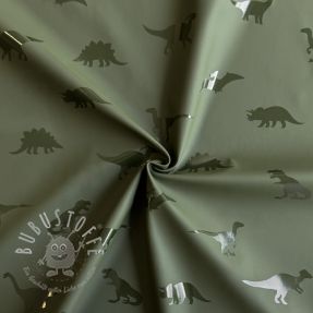 Regenmantel Stoff Dinosaurs dark green