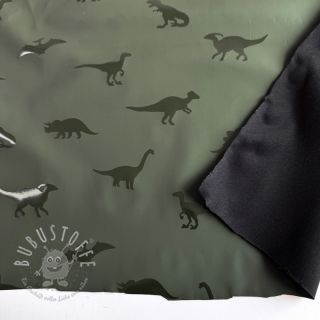 Regenmantel Stoff Dinosaurs dark green