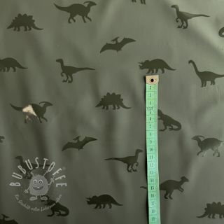 Regenmantel Stoff Dinosaurs dark green