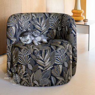 Dekostoff jacquard Legende bleu