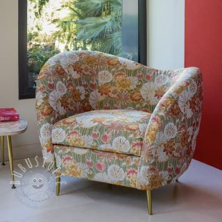 Dekostoff jacquard Opium allover kaki