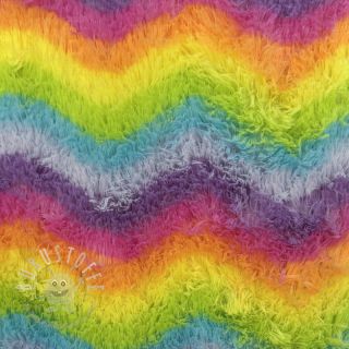 Kunstfell RAINBOW Stripes multi