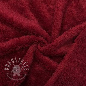 DOUBLE FACE FLEECE TEDDY bordeaux