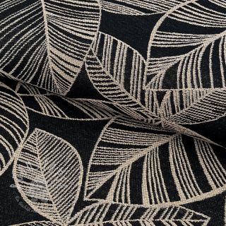 Dekostoff jacquard Valerian allover noir