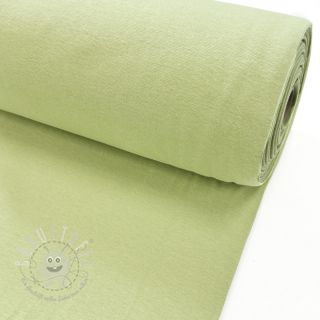 Baumwoll Bündchenstoff glatt PREMIUM lime green