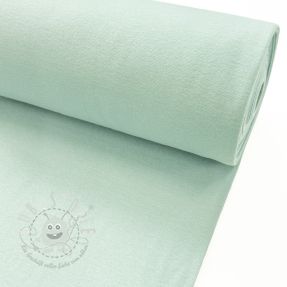 Baumwoll Bündchenstoff glatt PREMIUM misty jade